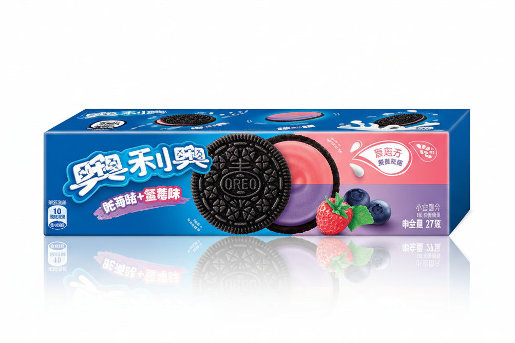 Oreo Blueberry and Raspberry